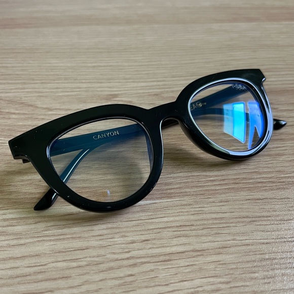 New i-Sea Black Canyon Blue Light Blocking Glasses w/ Case - Picture 4 of 9